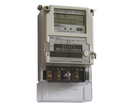 Hình ảnh công tơ điện tử 1 pha 2 dây CE-18