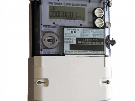 Hình ảnh công tơ điện tử 3 pha 4 dây 3 biểu giá trực tiếp kiểu ME-42